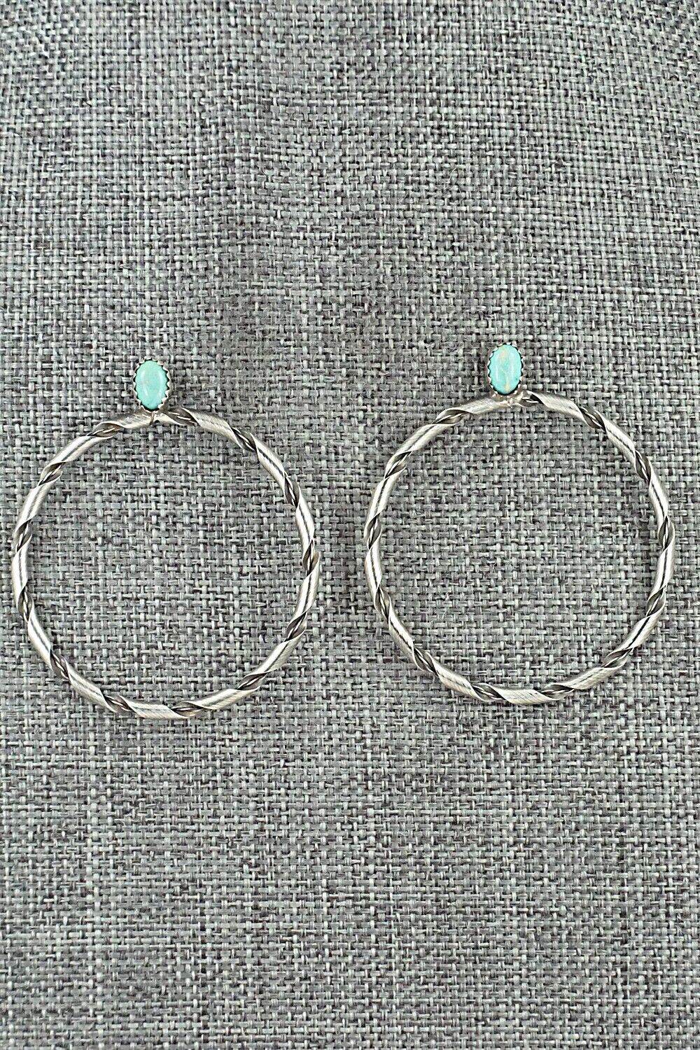 Turquoise & Sterling Silver Earrings - Nashina Tsosie