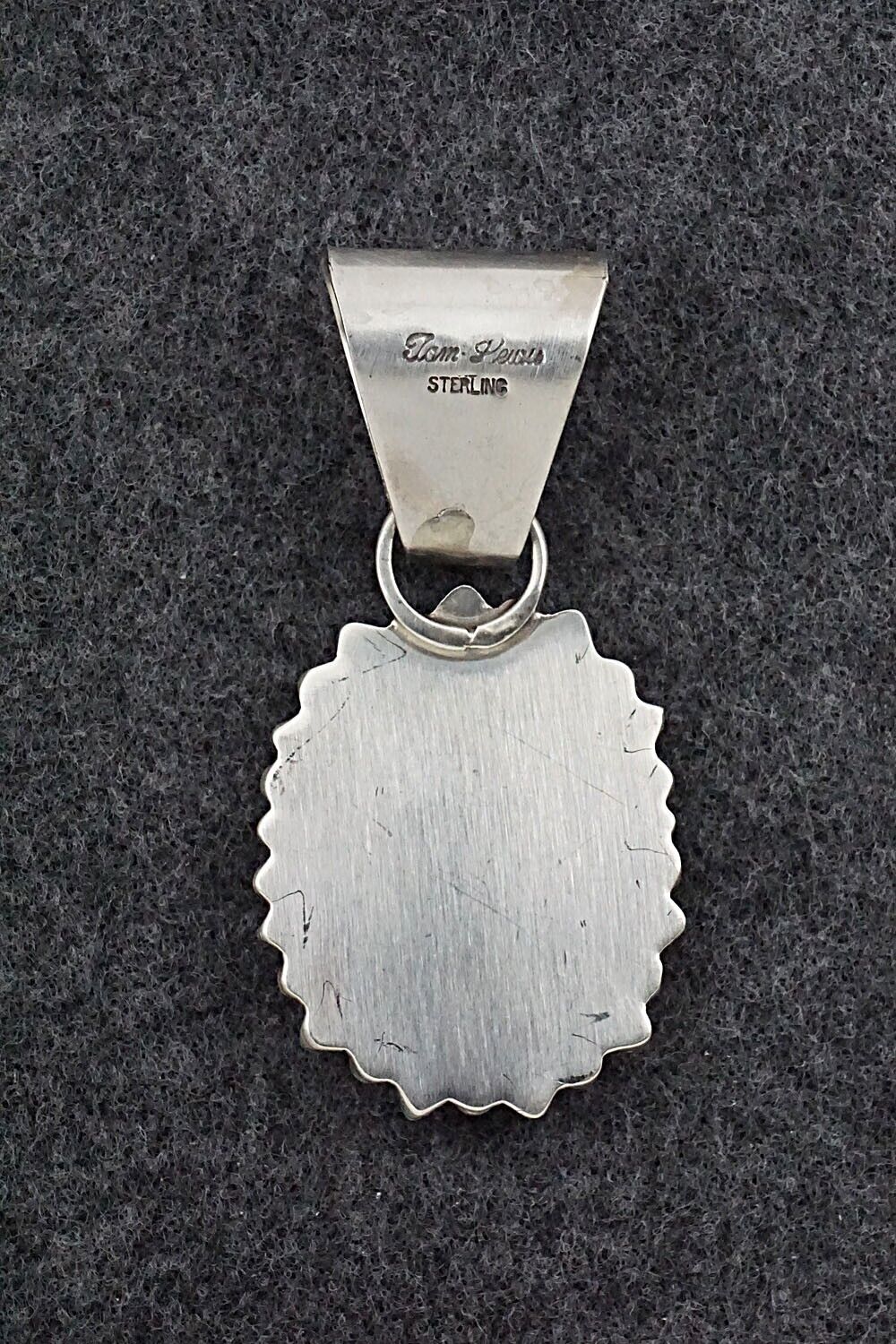 Coral & Sterling Silver Pendant - Tom Lewis