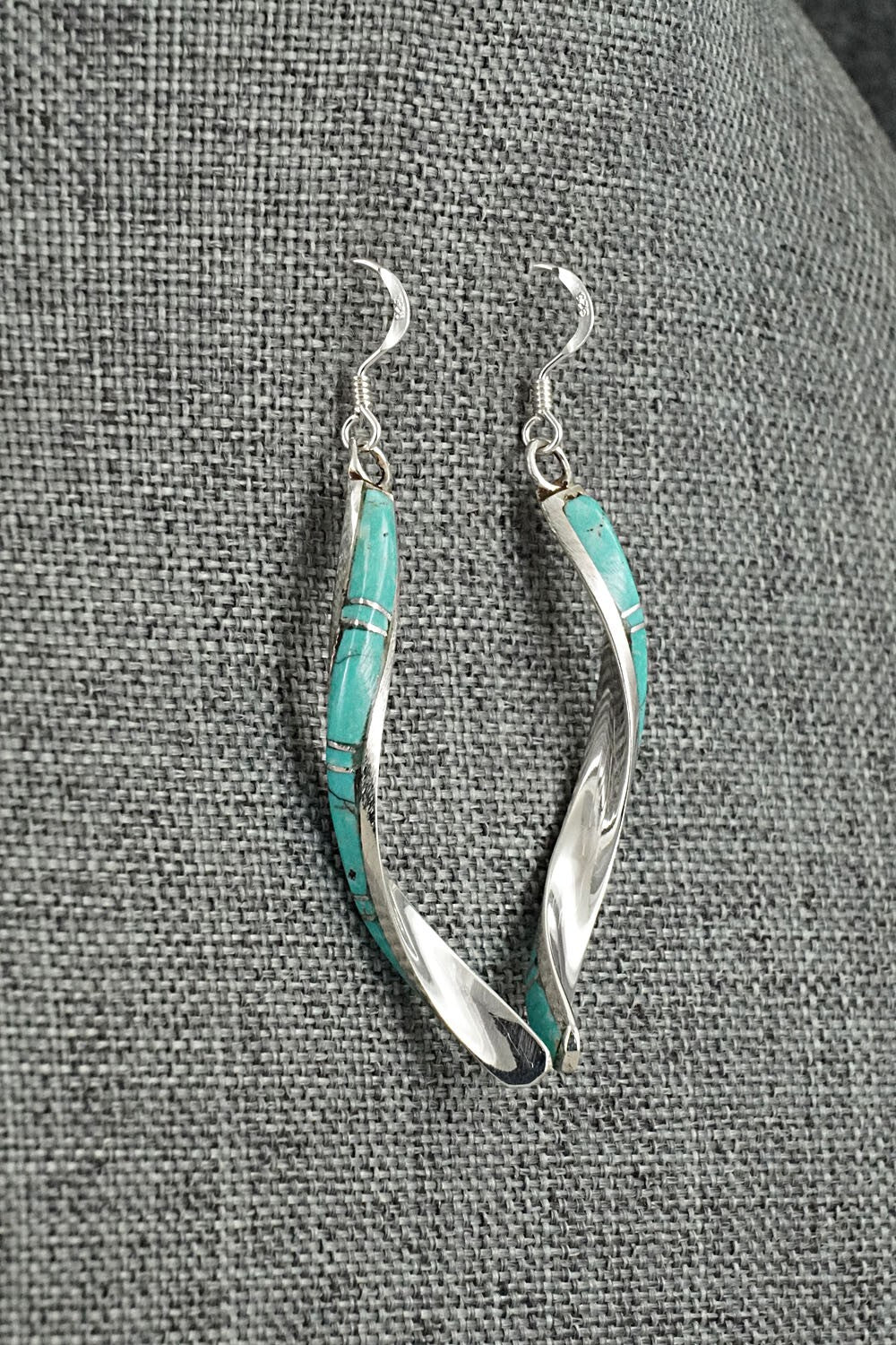 Turquoise & Sterling Silver Earrings - Terrance Panteah