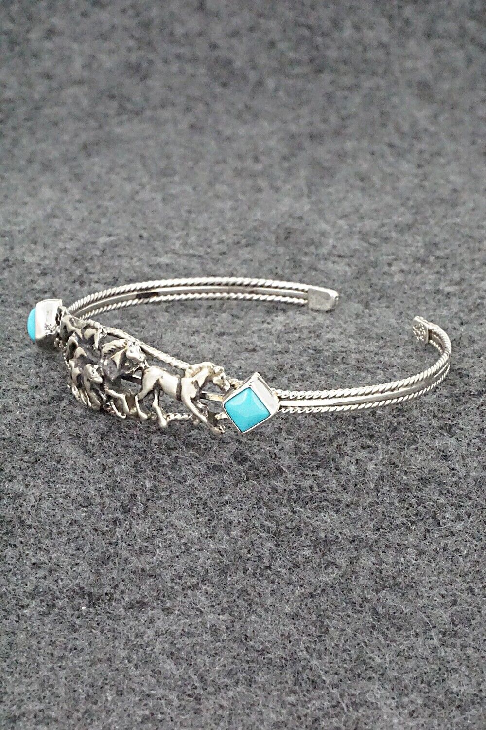 Turquoise & Sterling Silver Bracelet - Bobby Platero