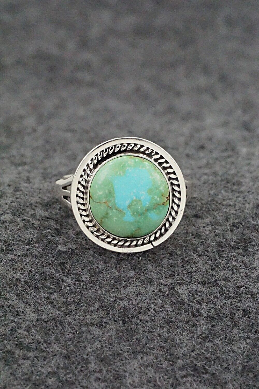 Turquoise & Sterling Silver Ring - Daniel Benally - Size 10