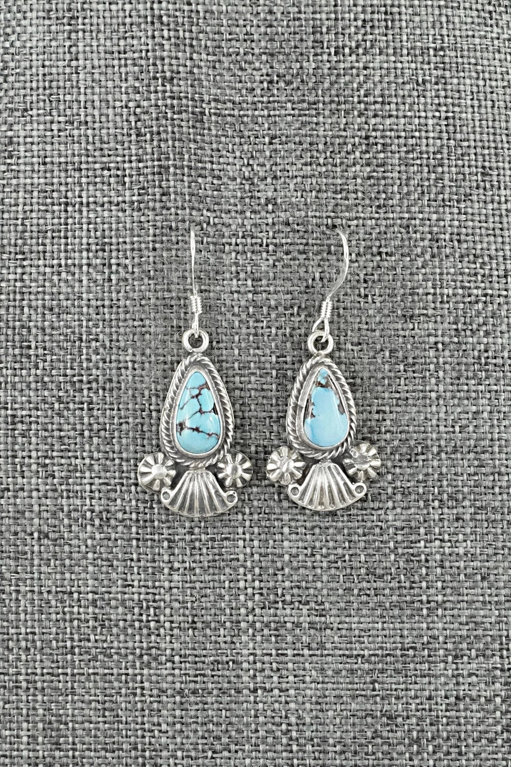 Turquoise & Sterling Silver Earrings - Verley Betone