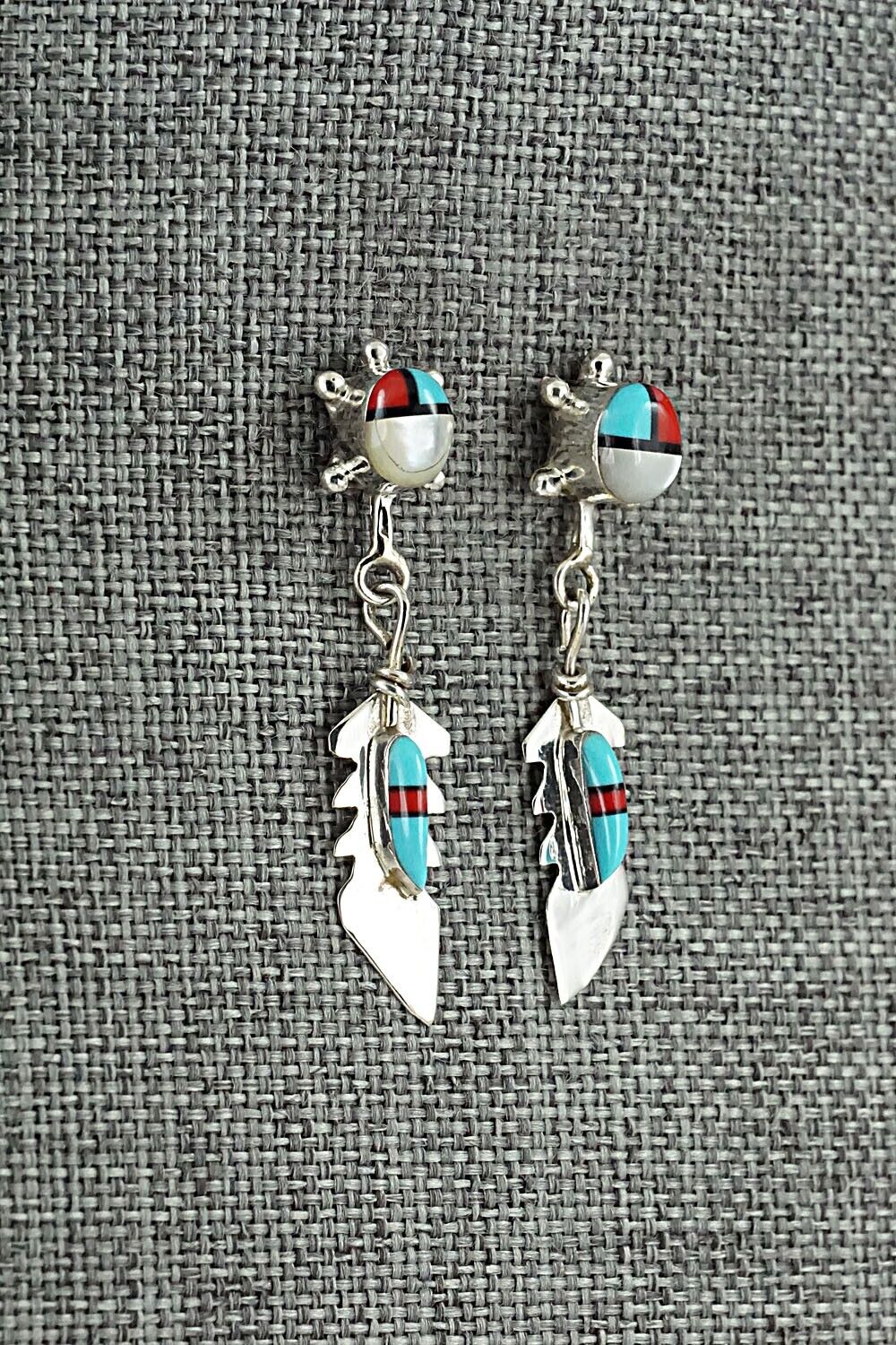 Multi Stone & Sterling Silver Earrings - Maggie Bedah
