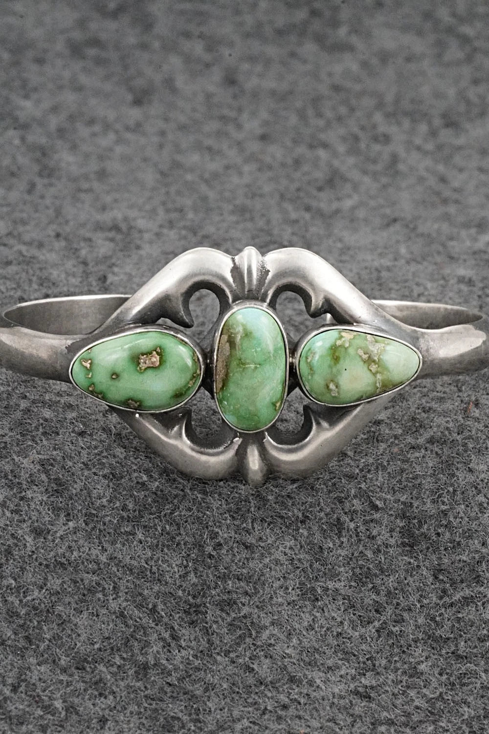 Turquoise & Sterling Silver Bracelet - Eugene Gruber