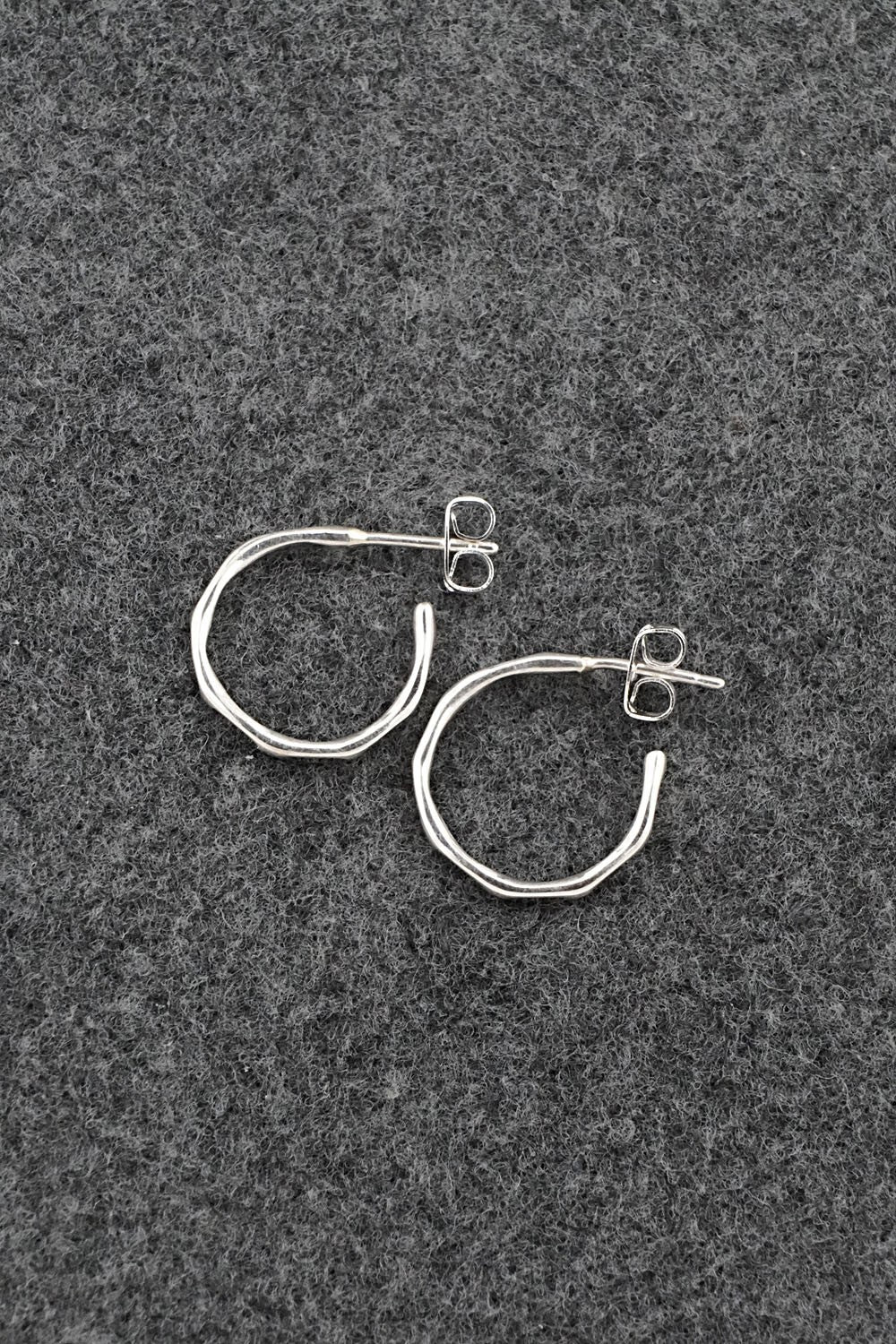 Sterling Silver Hoop Earrings - Elaine Tahe