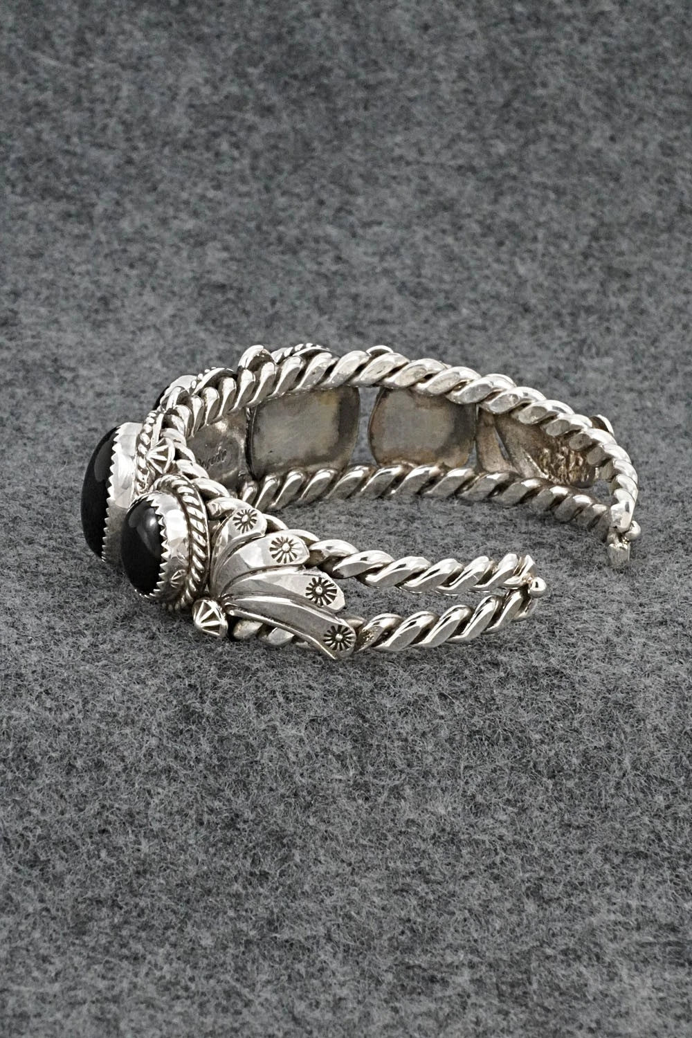 Onyx & Sterling Silver Bracelet - Emerson Delgarito