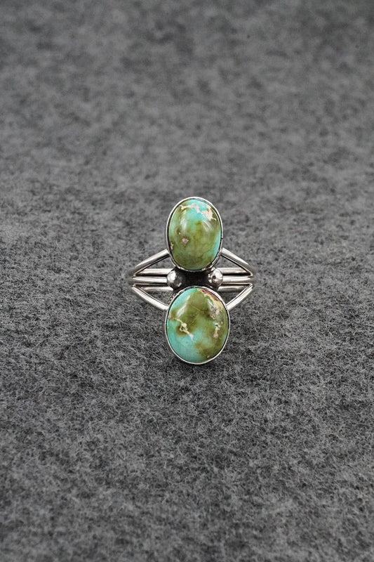 Turquoise & Sterling Silver Ring - Eugene Gruber - Size 6