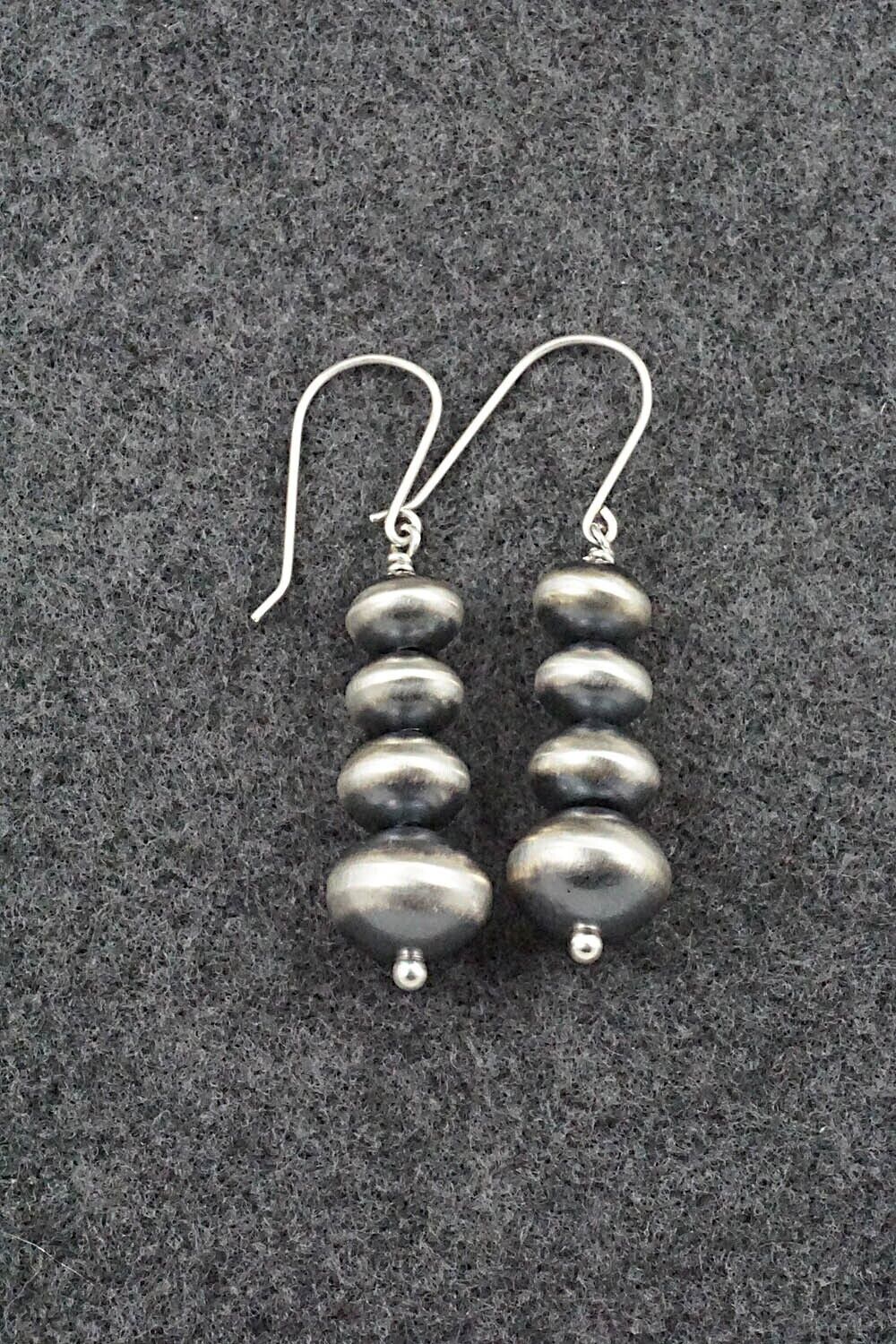 Sterling Silver Navajo Pearl Earrings - Bryannen Halwood