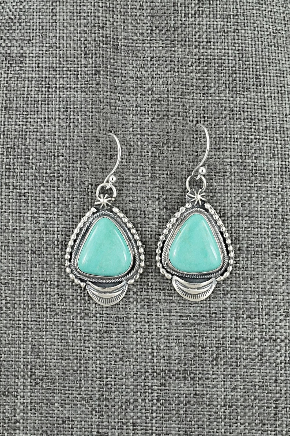 Turquoise & Sterling Silver Earrings - Bobby Johnson