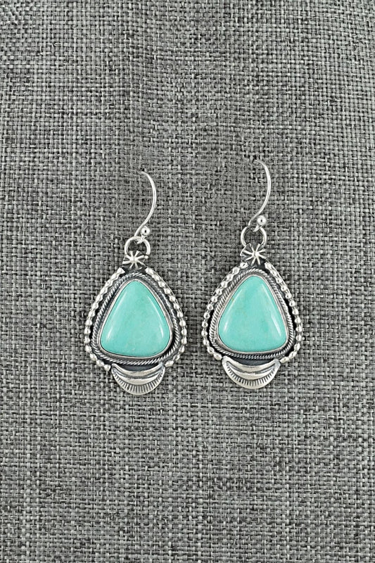 Turquoise & Sterling Silver Earrings - Bobby Johnson
