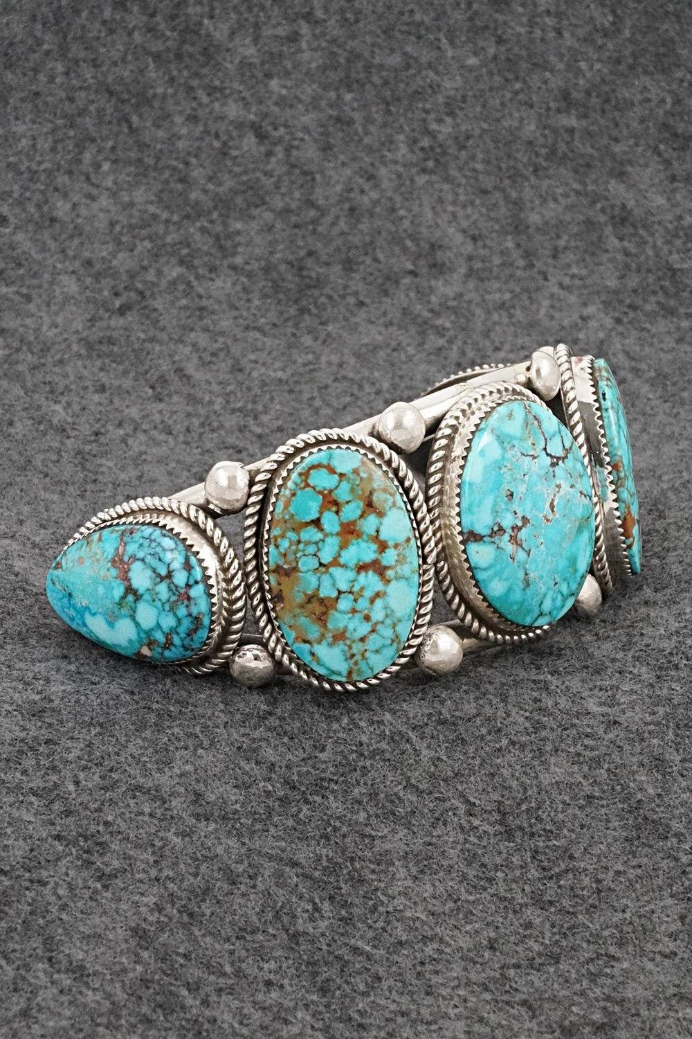 Turquoise & Sterling Silver Bracelet - Ray Nez