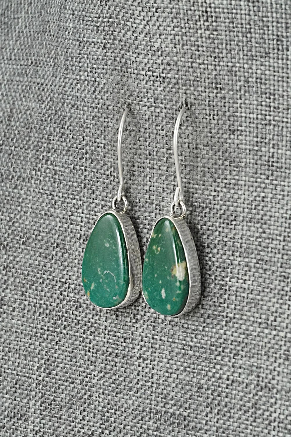 Turquoise & Sterling Silver Earrings - Eugene Gruber