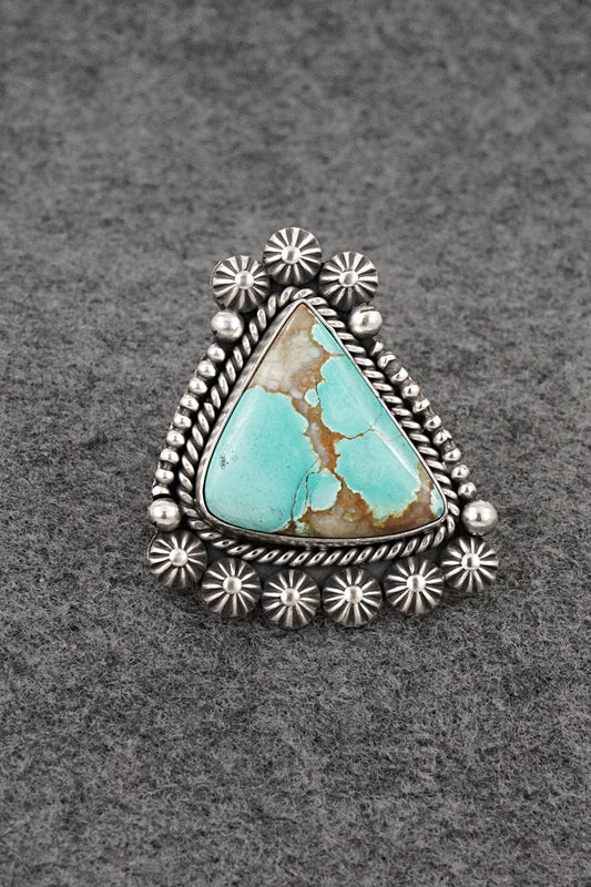 Turquoise & Sterling Silver Ring - Michael Calladitto - Size 9