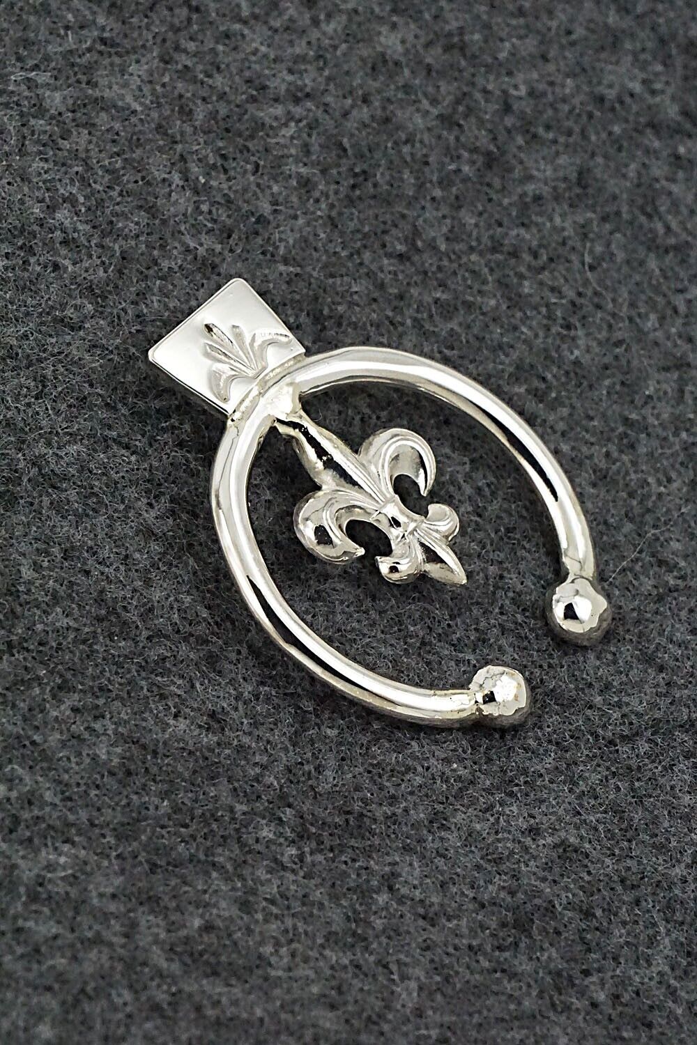 Sterling Silver Naja Pendant - Curtis Manygoats