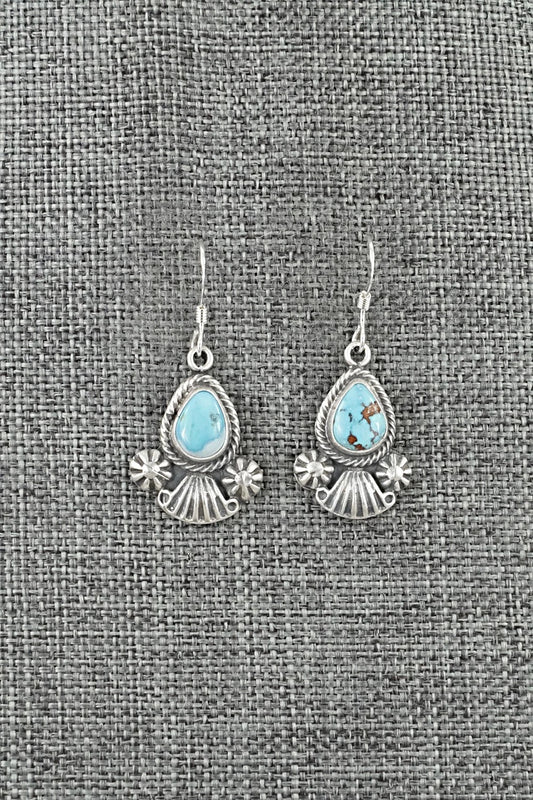 Turquoise & Sterling Silver Earrings - Verley Betone