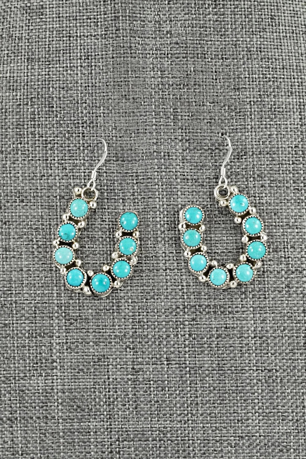 Turquoise & Sterling Silver Earrings - Angie Platero