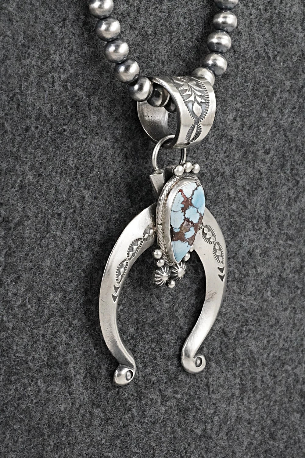 Turquoise & Sterling Silver Necklace - Samuel Yellowhair