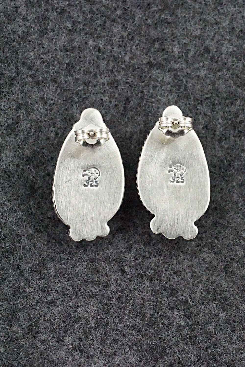 White Buffalo & Sterling Silver Earrings - Sheena Jack