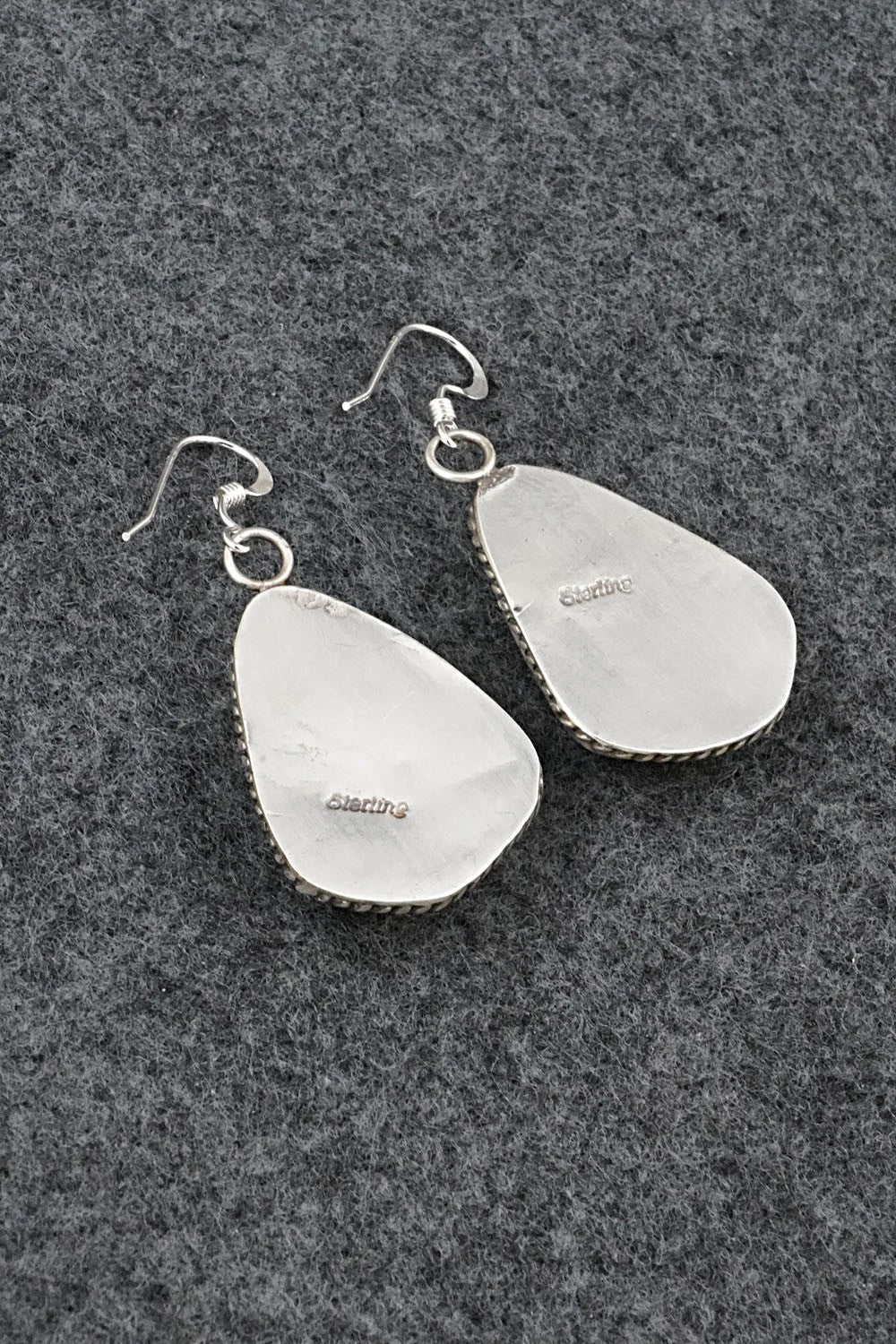 Turquoise & Sterling Silver Earrings - Leona Delgarito