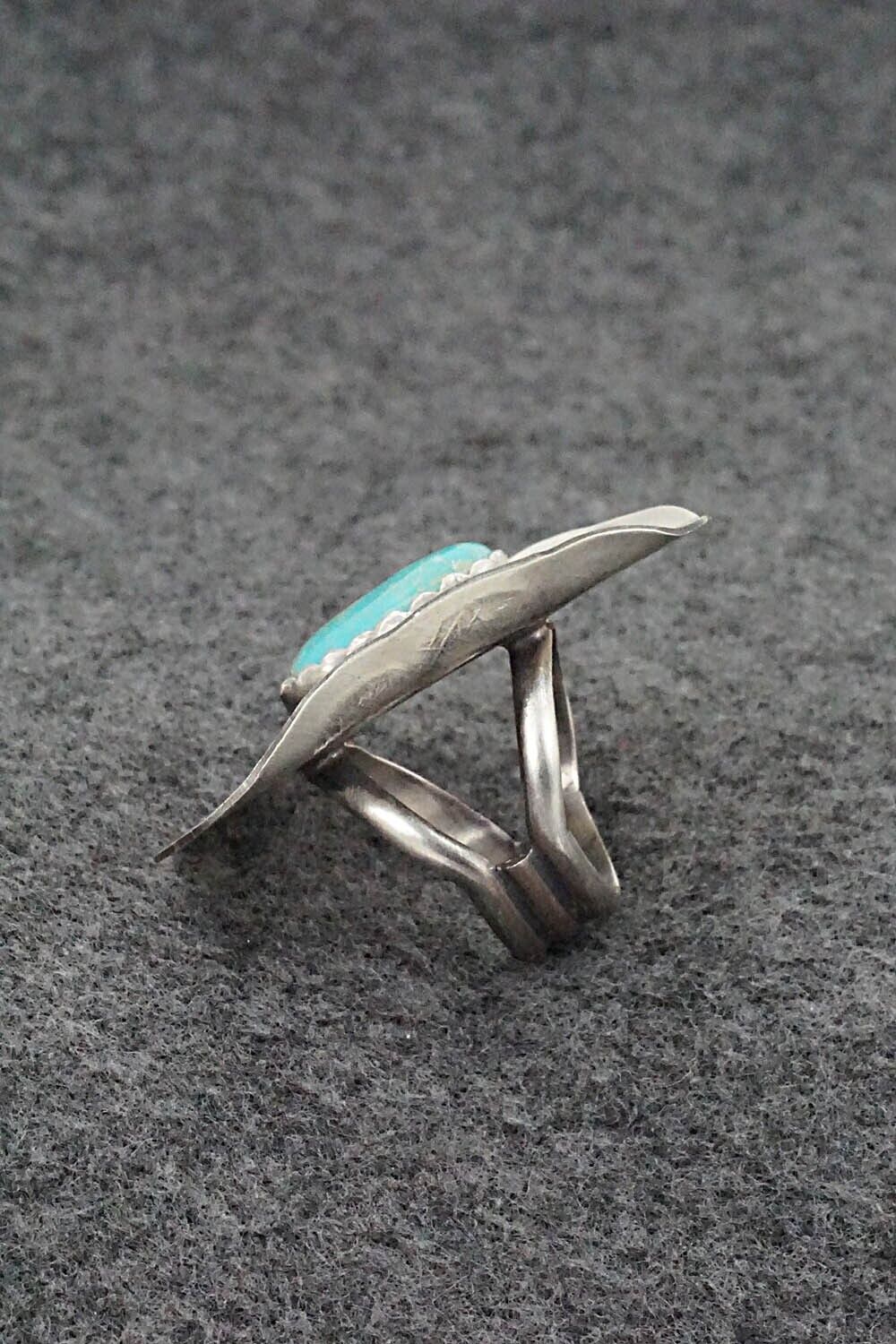 Turquoise & Sterling Silver Ring - Tim Yazzie - Size 6.5