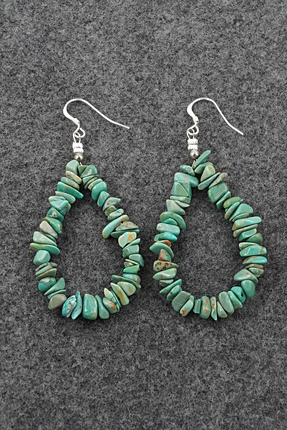 Turquoise & Sterling Silver Earrings - Doreen Jake