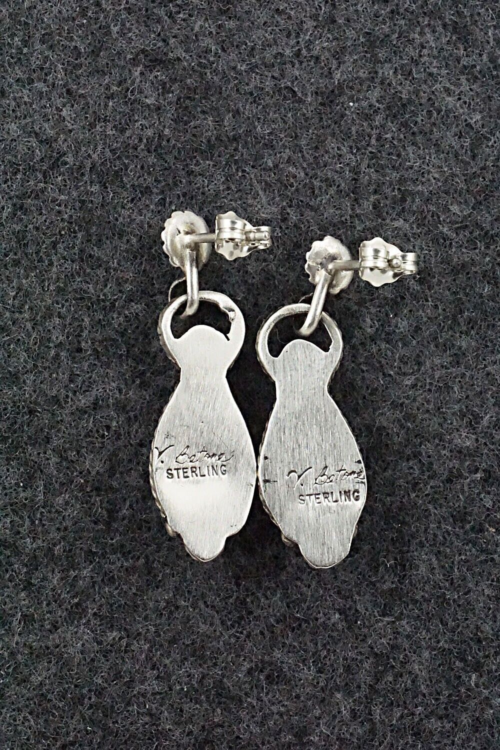 Turquoise & Sterling Silver Earrings - Verley Betone