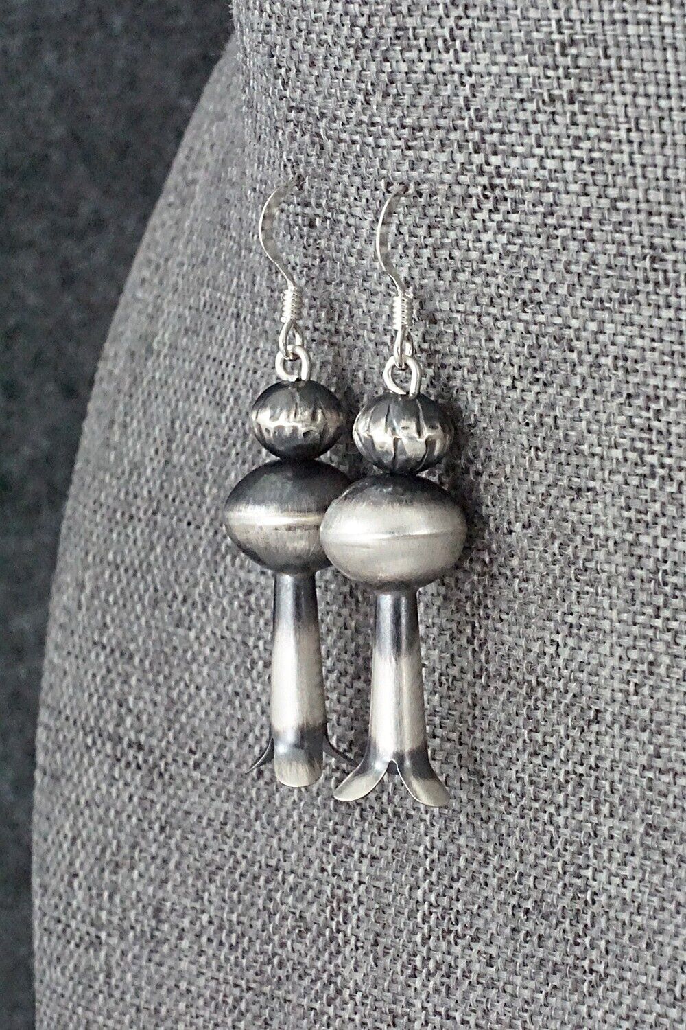 Sterling Silver Navajo Pearl Earrings - Tonisha Haley
