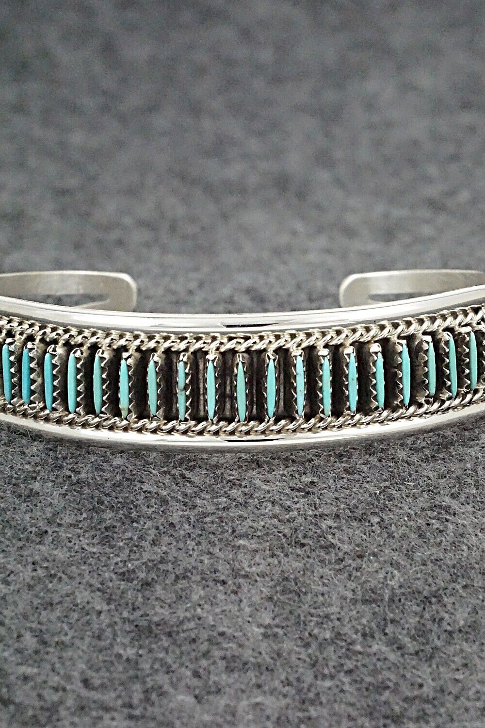 Turquoise & Sterling Silver Bracelet - Roland Francisco