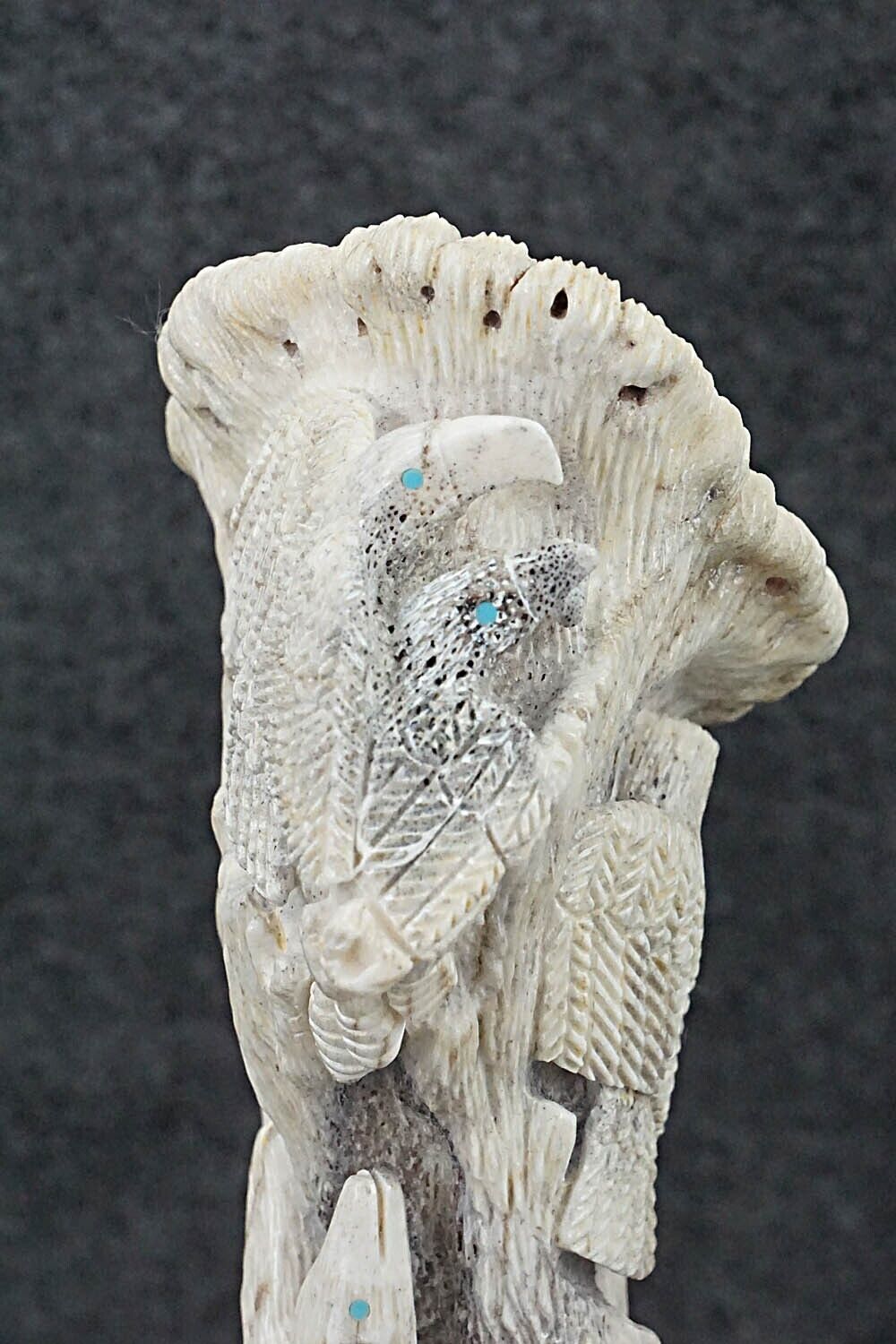 Bears & Eagles Zuni Fetish Carving - Destry Siutza