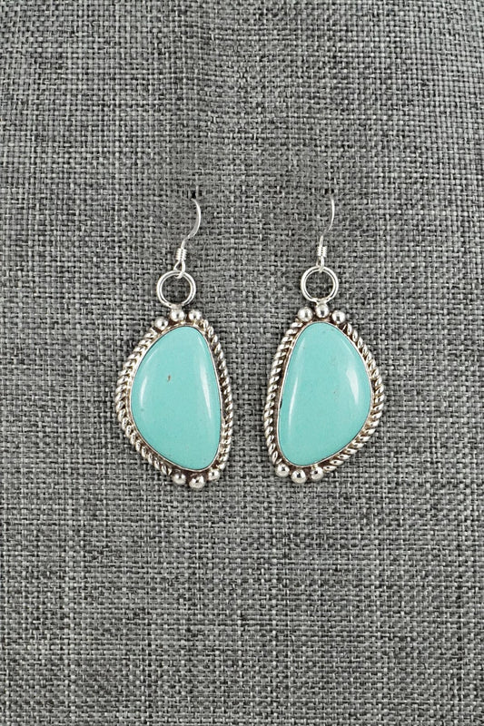 Turquoise & Sterling Silver Earrings - Antwone Brown
