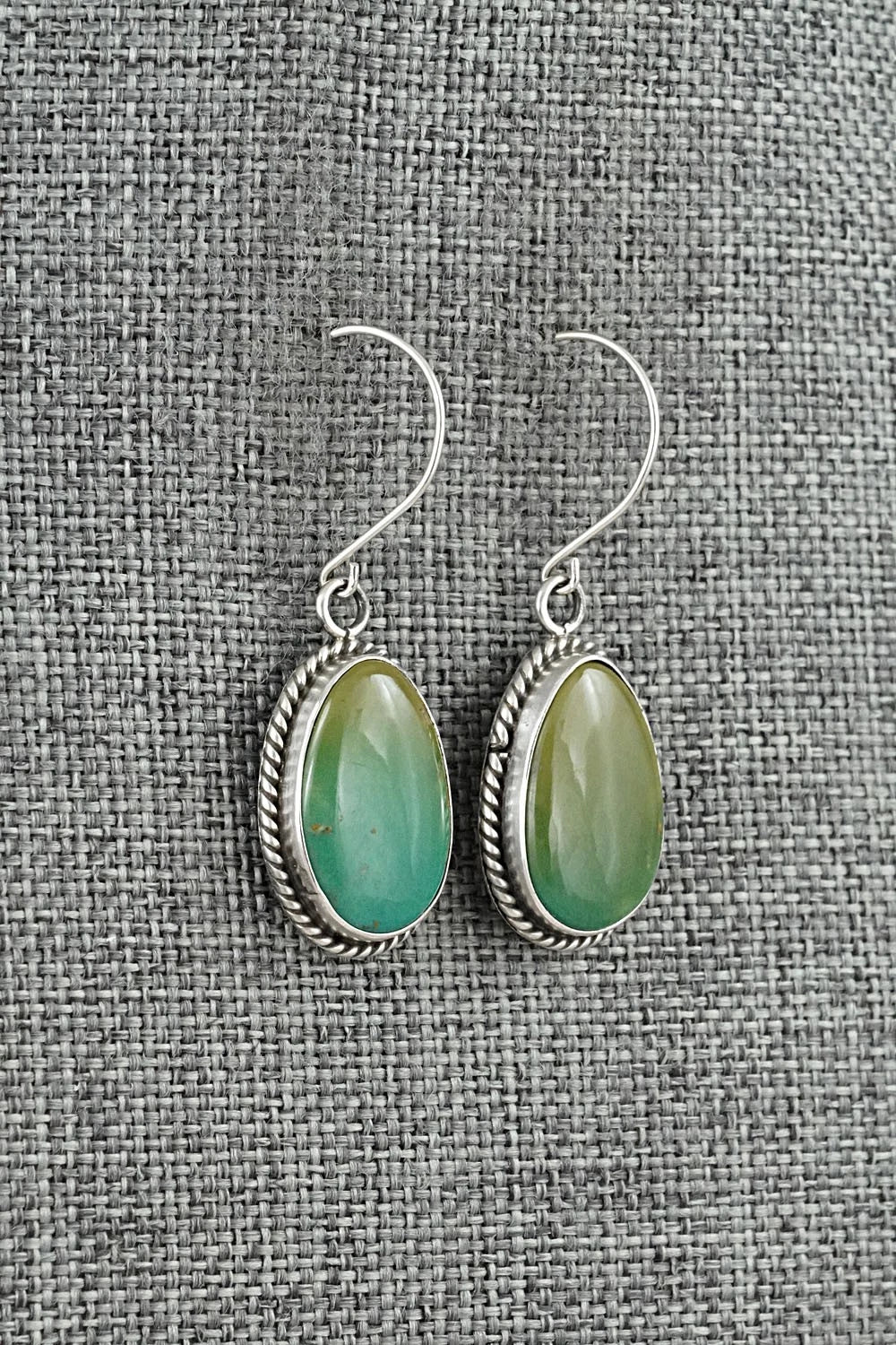 Turquoise & Sterling Silver Earrings - Rosemary Saunders