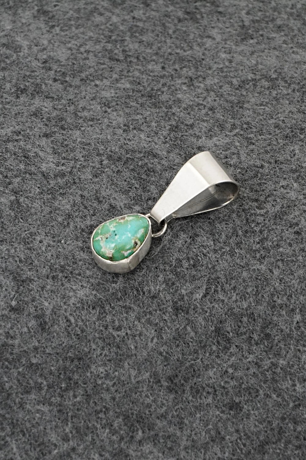 Turquoise & Sterling Silver Pendant - Rosemary Saunders