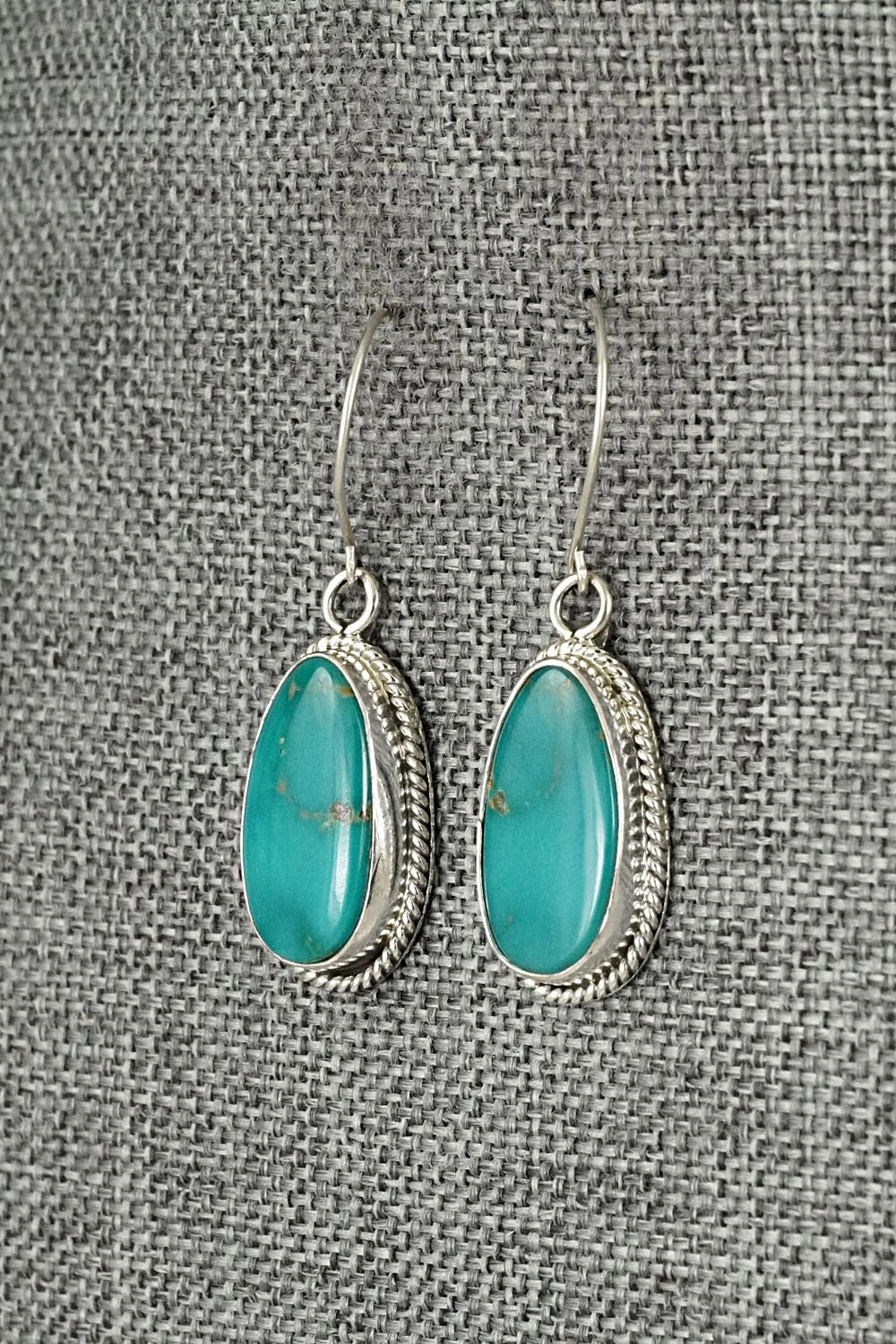 Turquoise & Sterling Silver Earrings - Rosemary Saunders