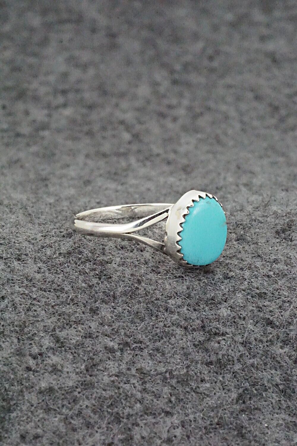 Turquoise & Sterling Silver Ring - Theresa Smith - Size 7.75