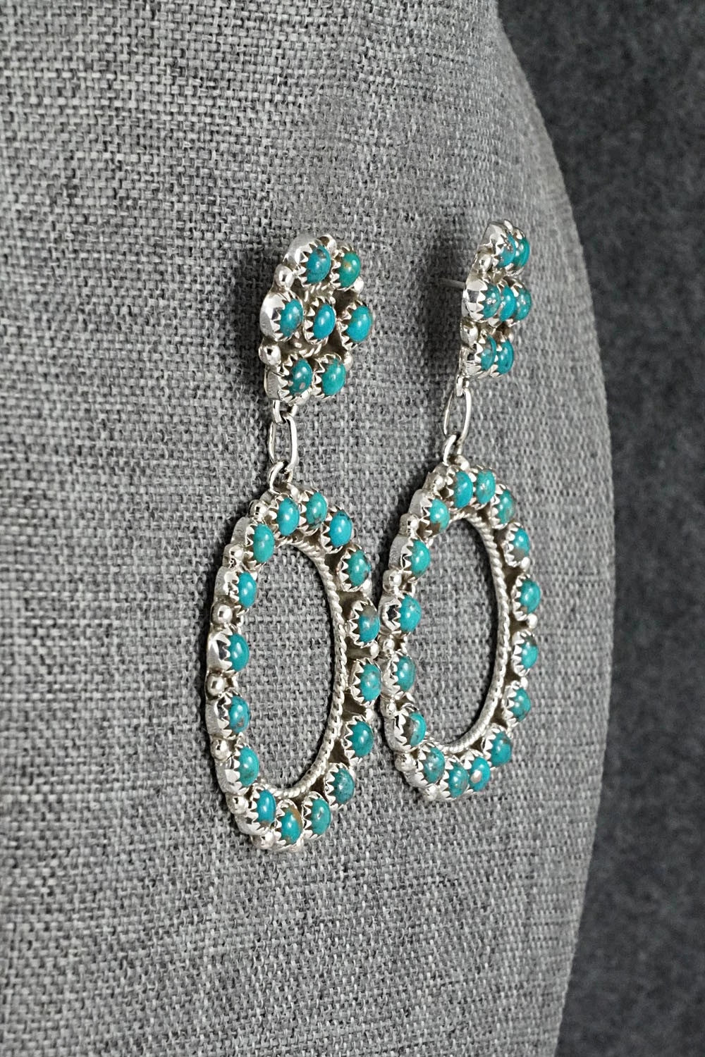 Turquoise & Sterling Silver Earrings - Aaron Davis