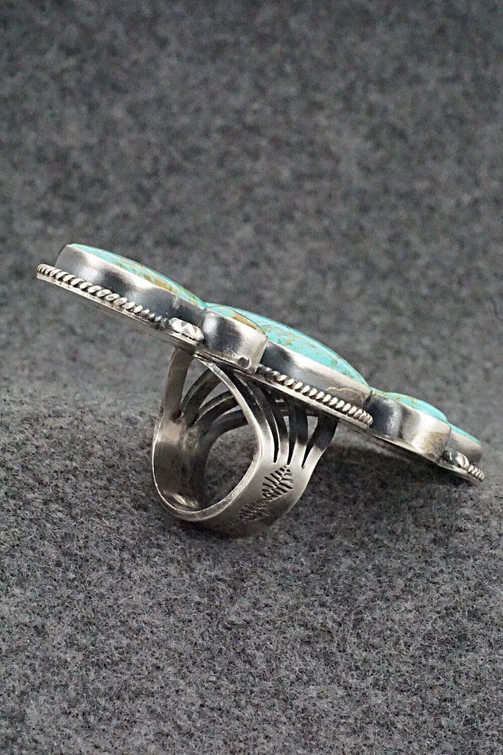 Turquoise & Sterling Silver Ring - Annie Hoskie - 7.5
