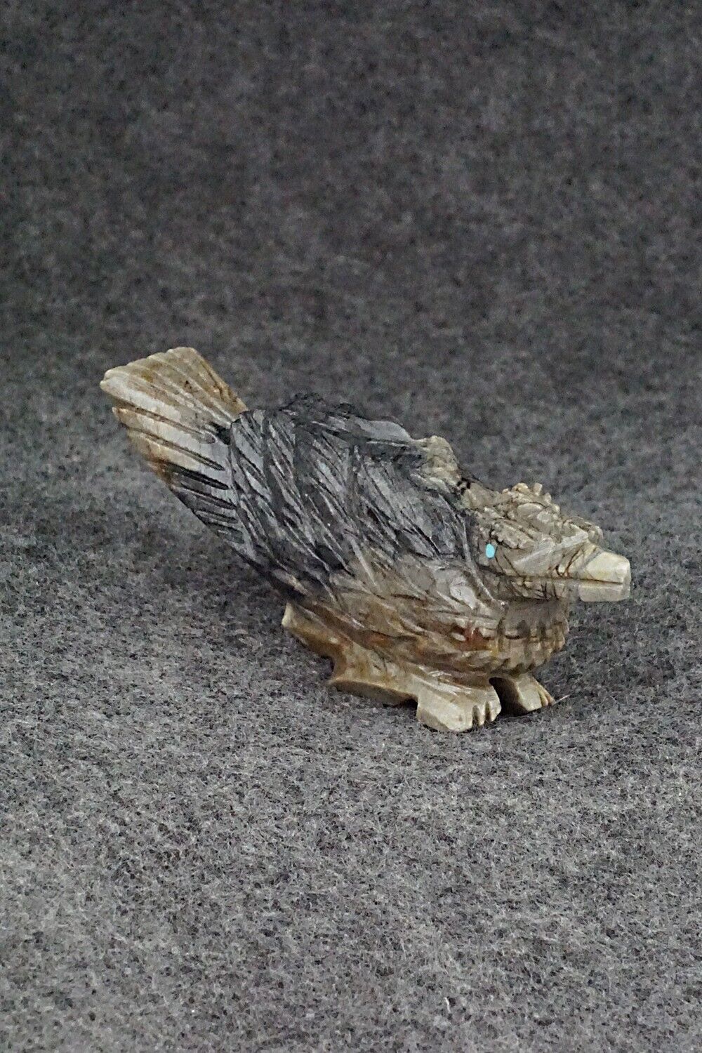 Roadrunner Zuni Fetish Carving - Tony Mackel