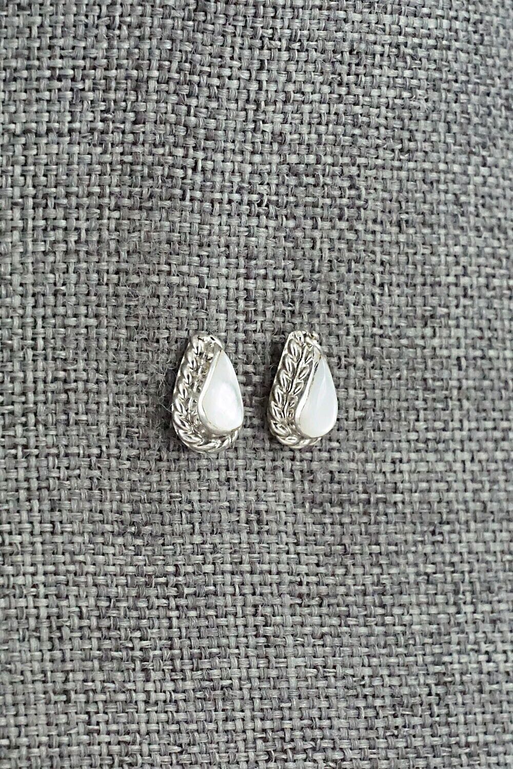 Mother of Pearl & Sterling Silver Earrings - Gina Dosedo