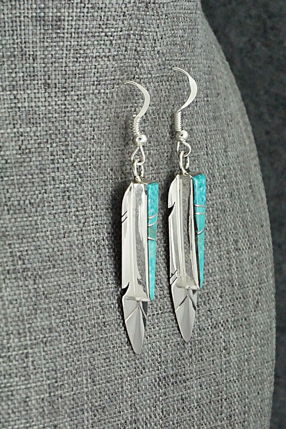 Turquoise & Sterling Silver Earrings - Marilyn Yazzie