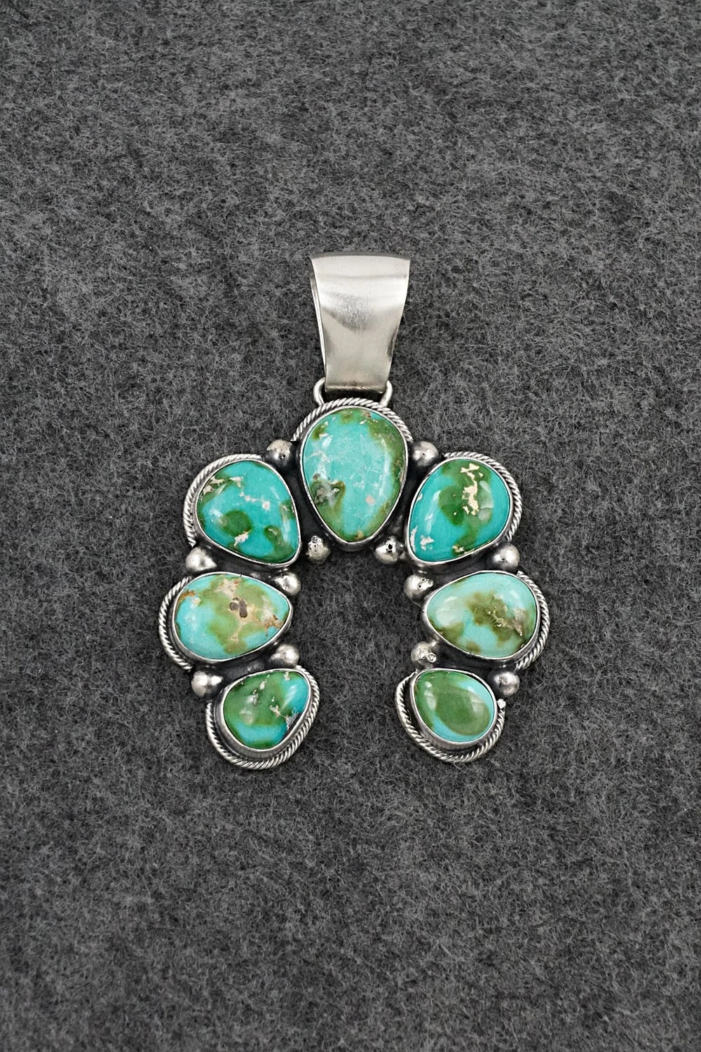 Turquoise & Sterling Silver Pendant - Paul Livingston