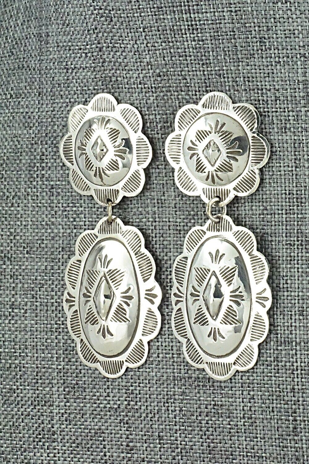Sterling Silver Earrings - Bertha Begay