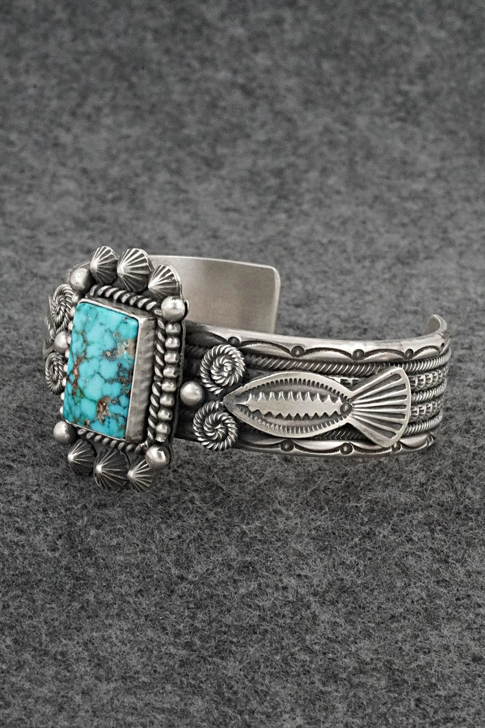 Turquoise & Sterling Silver Bracelet - Michael Calladitto