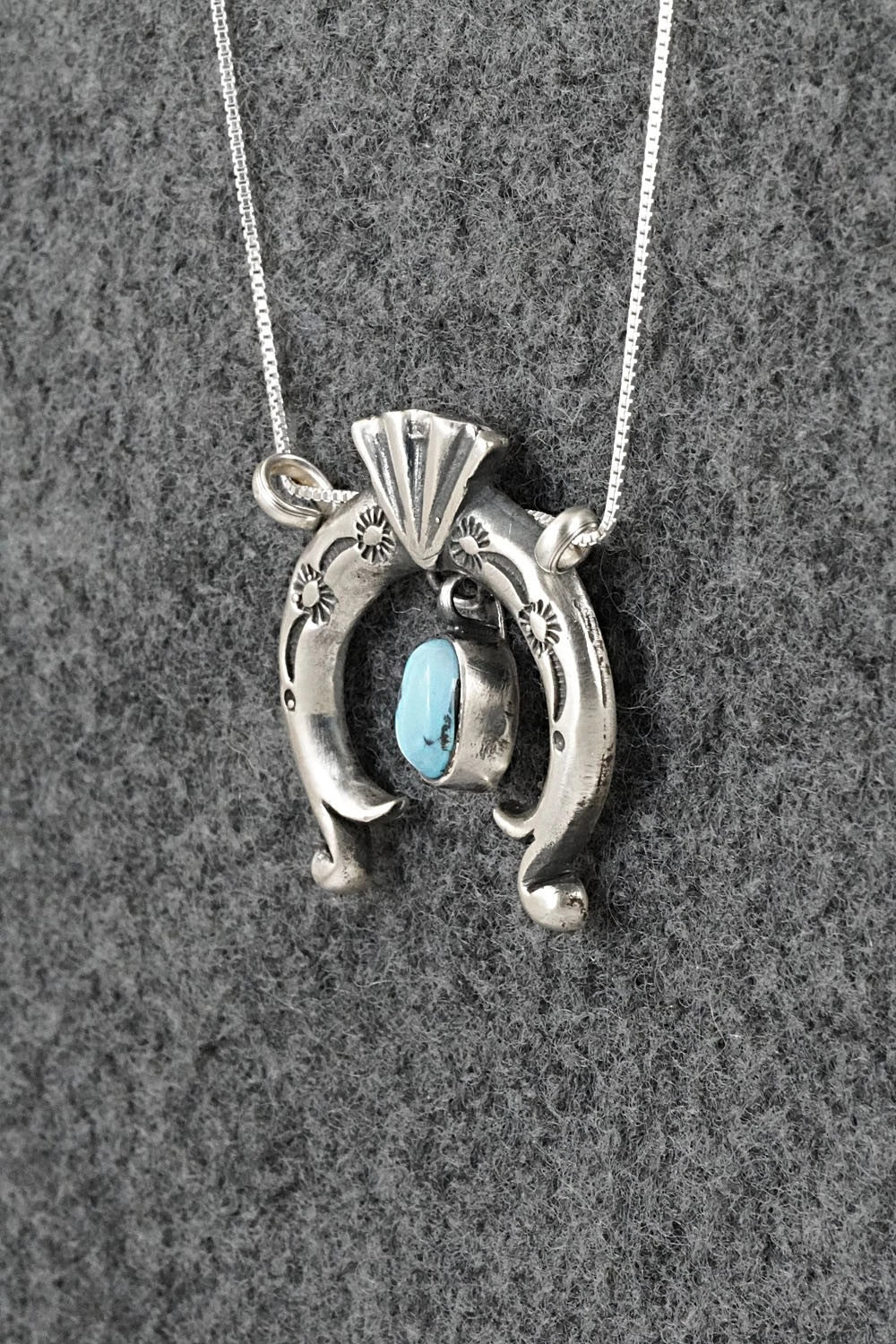 Turquoise & Sterling Silver Necklace - Gary Shorty