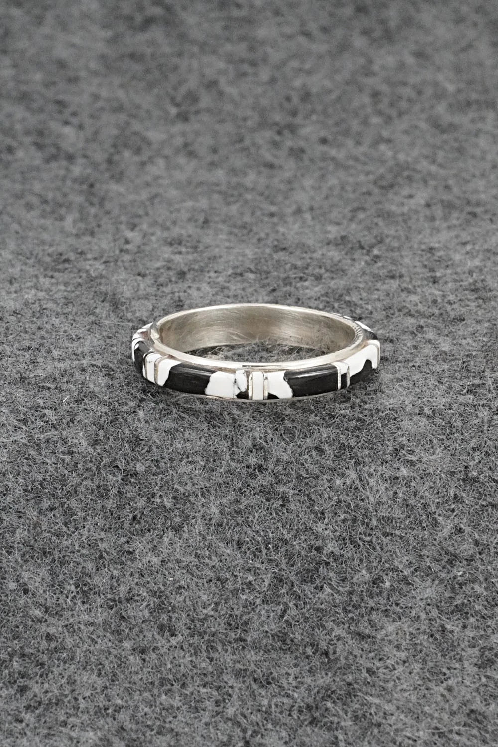 White Buffalo & Sterling Silver Ring - Terrance Panteah - Size 12.5