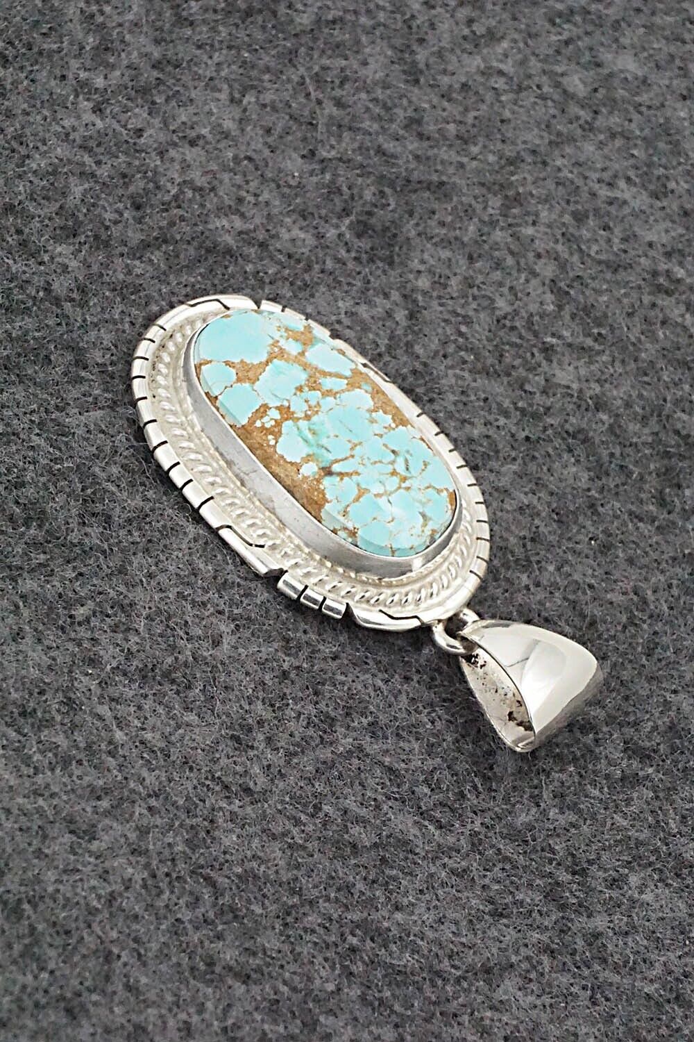 Turquoise & Sterling Silver Pendant - Peggy Skeets