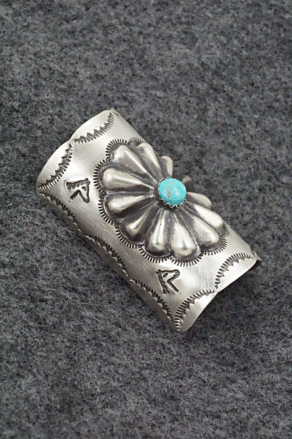 Turquoise & Sterling Silver Hair Pin - Arlene Soce