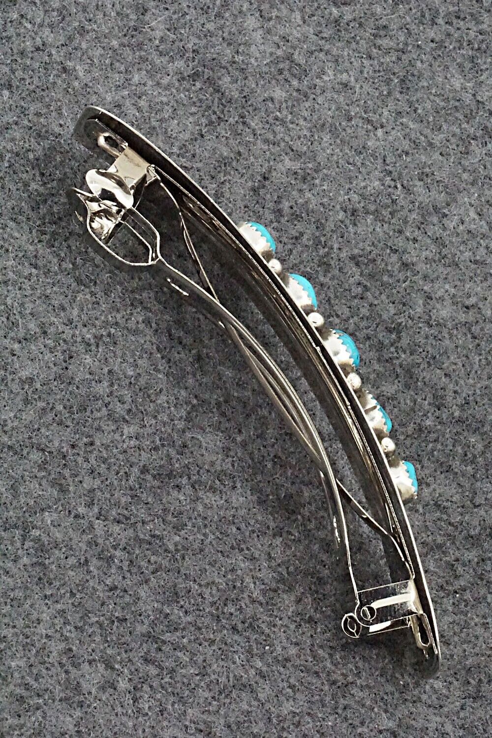 Turquoise & Sterling Silver Hair Barrette - Jolene Begay
