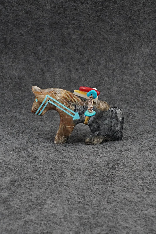 Horse Zuni Fetish Carving - Rodney Laiwakete