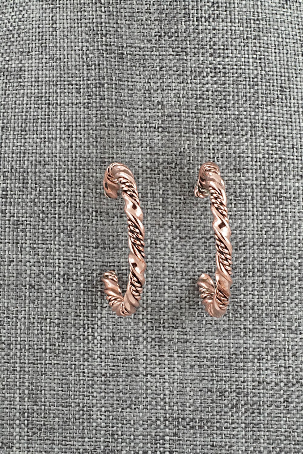Copper Hoop Earrings - Elaine Tahe