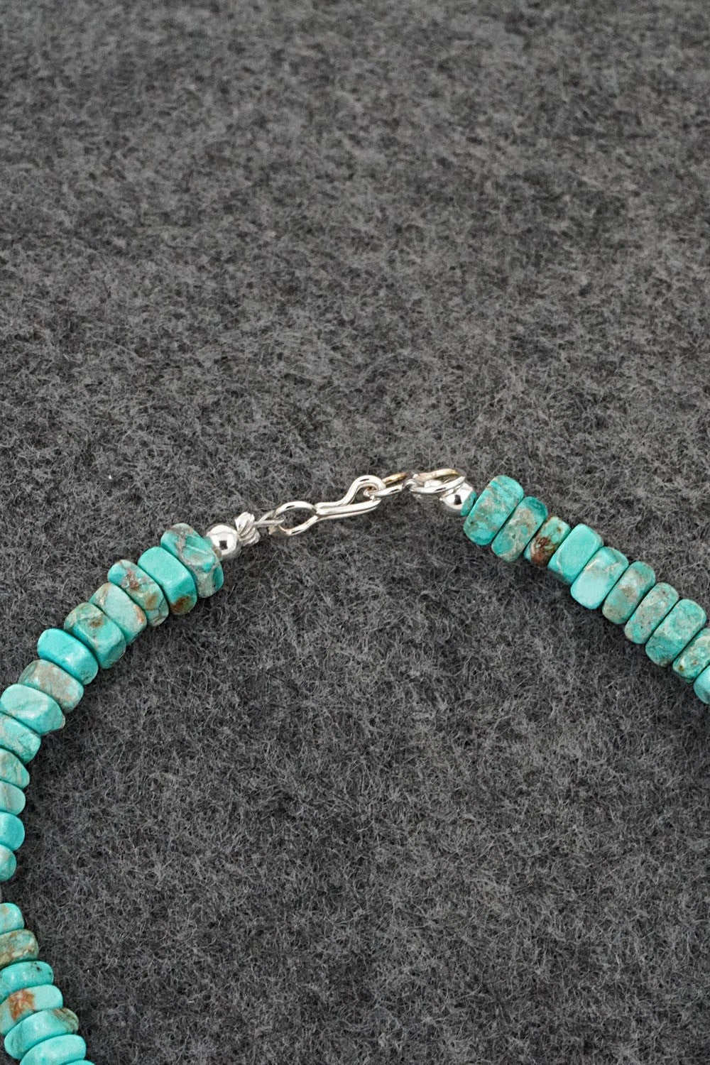 Turquoise & Sterling Silver Bracelet - Doreen Jake